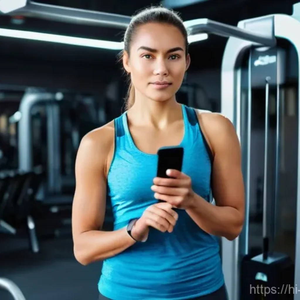 체지방 측정 스마트워치 TOP 5 - **Prompt 1: Body Fat Measurement with Smartwatch**
    A fit and healthy young woman, dressed in a c...