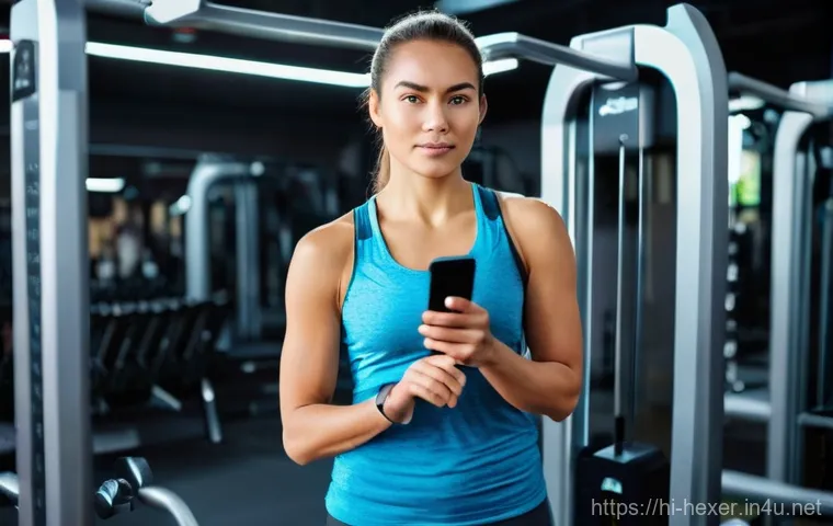 체지방 측정 스마트워치 TOP 5 - **Prompt 1: Body Fat Measurement with Smartwatch**
    A fit and healthy young woman, dressed in a c...