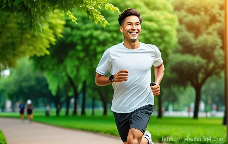 체지방 측정 스마트워치 TOP 5 - **Prompt 1: Body Fat Measurement with Smartwatch**
    A fit and healthy young woman, dressed in a c...