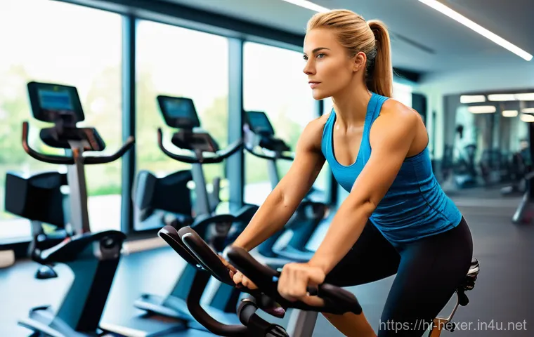 유산소 운동으로 체중 감량하기 - **Prompt:** A diverse group of four young adults (two men and two women, all in their 20s) are enthu...