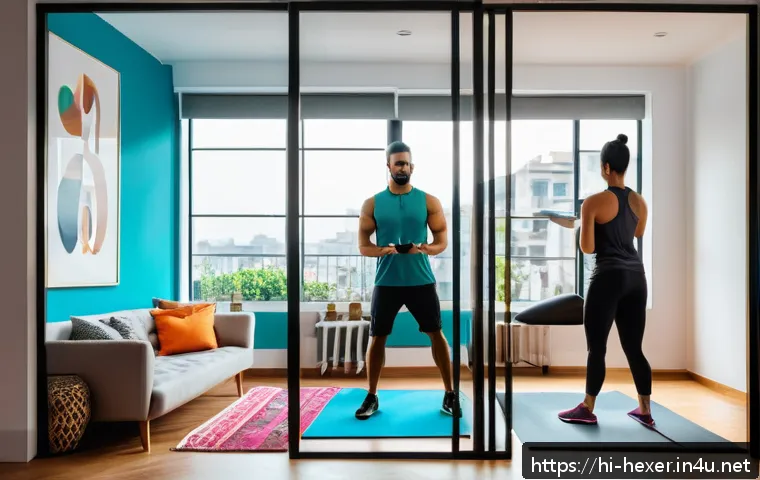 스마트 홈트 기구  미러와 톤 비교 관련 이미지 2